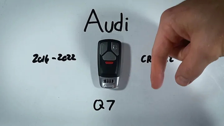 🚘 Replace Your Audi Q7 Key Battery (2016 - 2022) - DIY Tutorial 🛠️