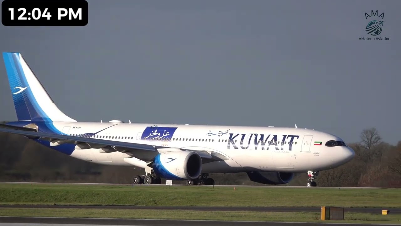 Egypt, Gulf and Kuwait Airlines at Manchester Airport 