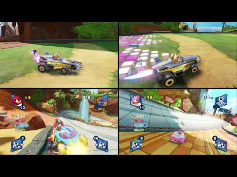 Gameplay : Team Sonic Racing à 4 joueurs sur Nintendo Switch !