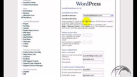 Wordpress Part 1 - Installation Video Tutorial 000WebHost FREE web hosting