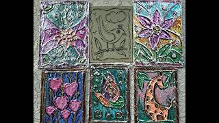 Stunning Aluminum Foil Art for Beginners/ Beautiful DIY Texture Art Using Foil & Paint /