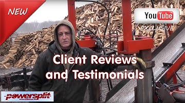 Wood Splitter Client Reviews Testimonials from River Valley firewood, Gurnee, Illinois 4 Powersplit