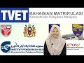 Matrik, Asasi, Diploma, STPM, A-Level, TVET, IPG