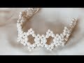 İnci Boncuklu Gelin Tacı Yapımı - DIY Beaded Bridal Hair Vine