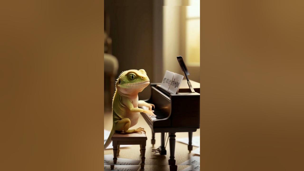 Are you kidding me😊? A cute lizard🦎 plays such beutiful music#music Are you kidding me😊? A cute lizard🦎 plays such beutiful music#music