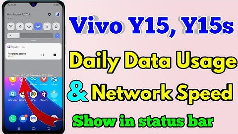 How To Show Daily Data Usage In Vivo y15s | Vivo y15s Show Daily Data Usage