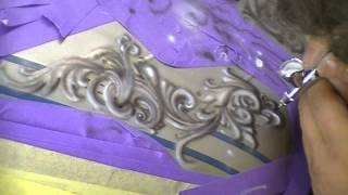 Atelier Meijer - trailer for kawasaki 1500 classic tourer airbrush