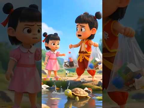 Трогательное обращение черепахи: «Не загрязняйте воду!» 🐢💧 #shorts #shortvideo