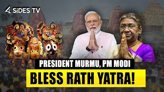 President Murmu, Pm Modi Bless Rath Yatra Pm Modi 4Sides Tv English