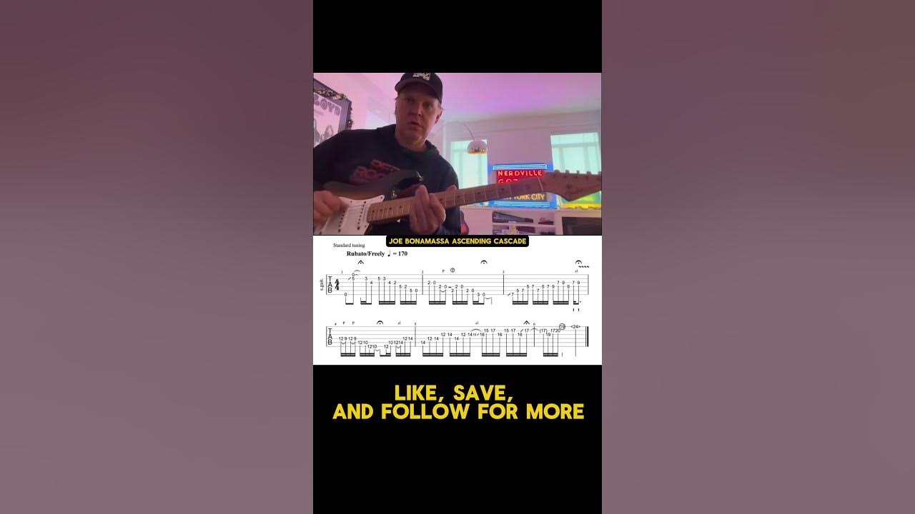 Joe Bonamassa Ascending Pentatonic Cascade