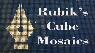 Rubik's Cube Mosaics - 600 cubes! Rubik's Cube Mosaics - 600 cubes!