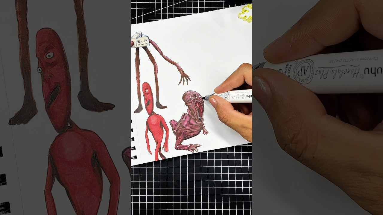 Drawing Horror Characters Evil Baby 😨 