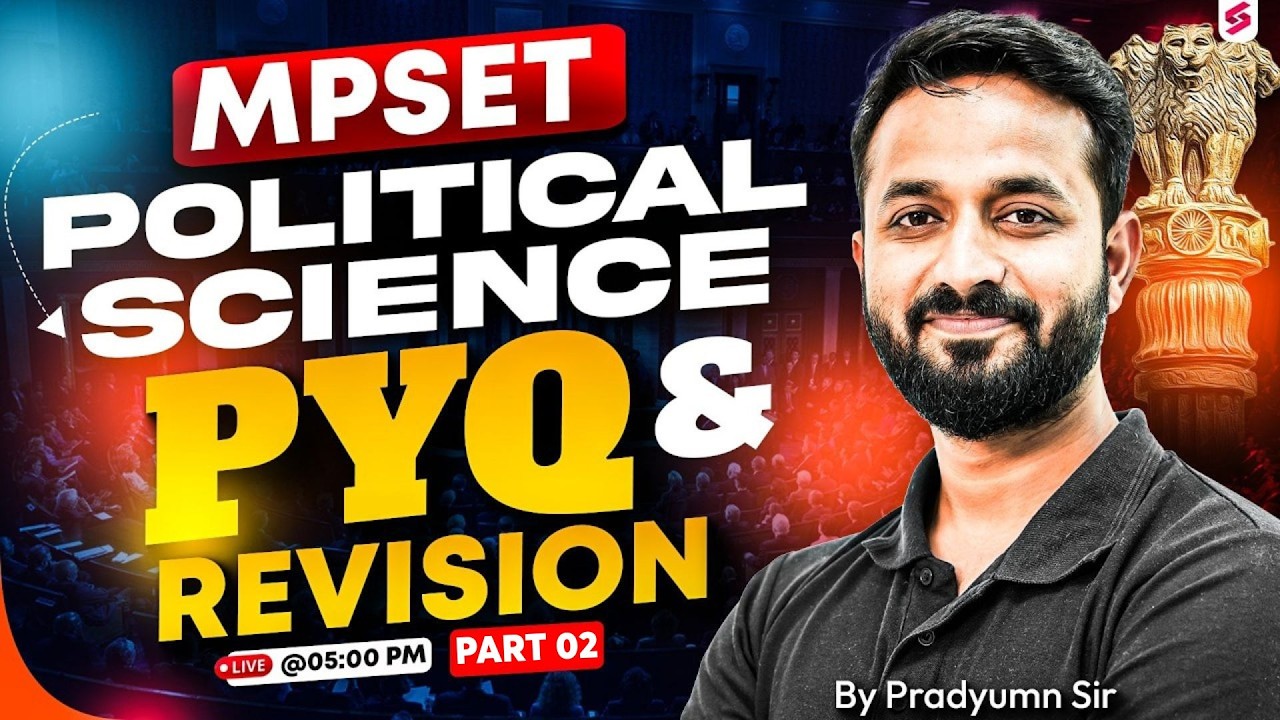 MPSET Exam Preparation | Political Science Classes | MP SET Political Science PYQ | Pradyumn Sir #2