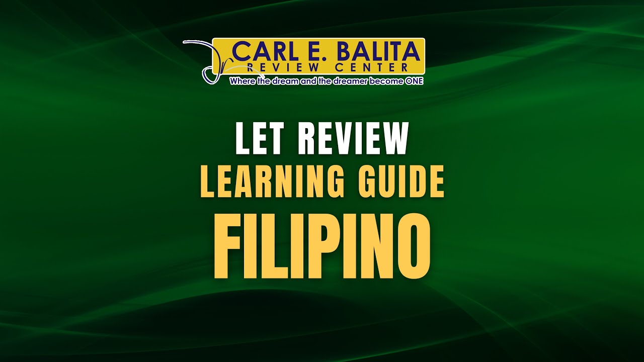 CBRC LET Lecture: FILIPINO | Marie Kristel Corpin