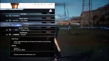 Final Fantasy XV - Gameplay Combat System - Tutorial Demo