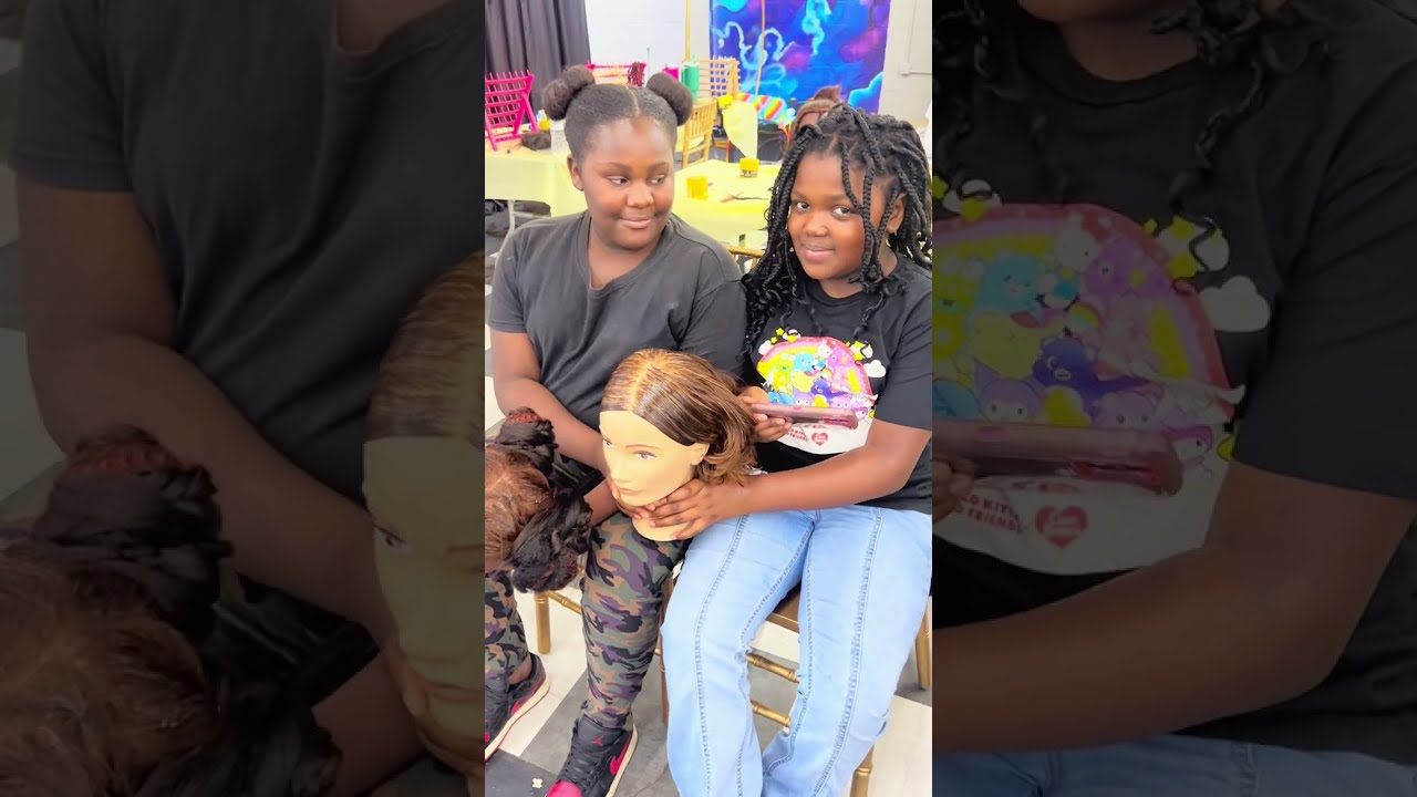 CREATIVE HAIR CHALLENGE with Hair to Life Youth!! Youth Hair Braiding Class. Who Wins??