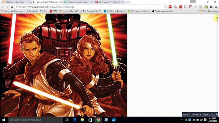 Convert, Store and Read Digital Comic Books in a PDF Format