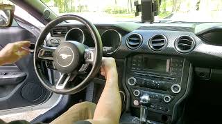 Working with the steering wheel S550 Ford Mustang 2015-2022 remove airbag horn more