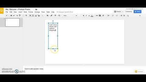 How to Add a Text Box to a Google Slide