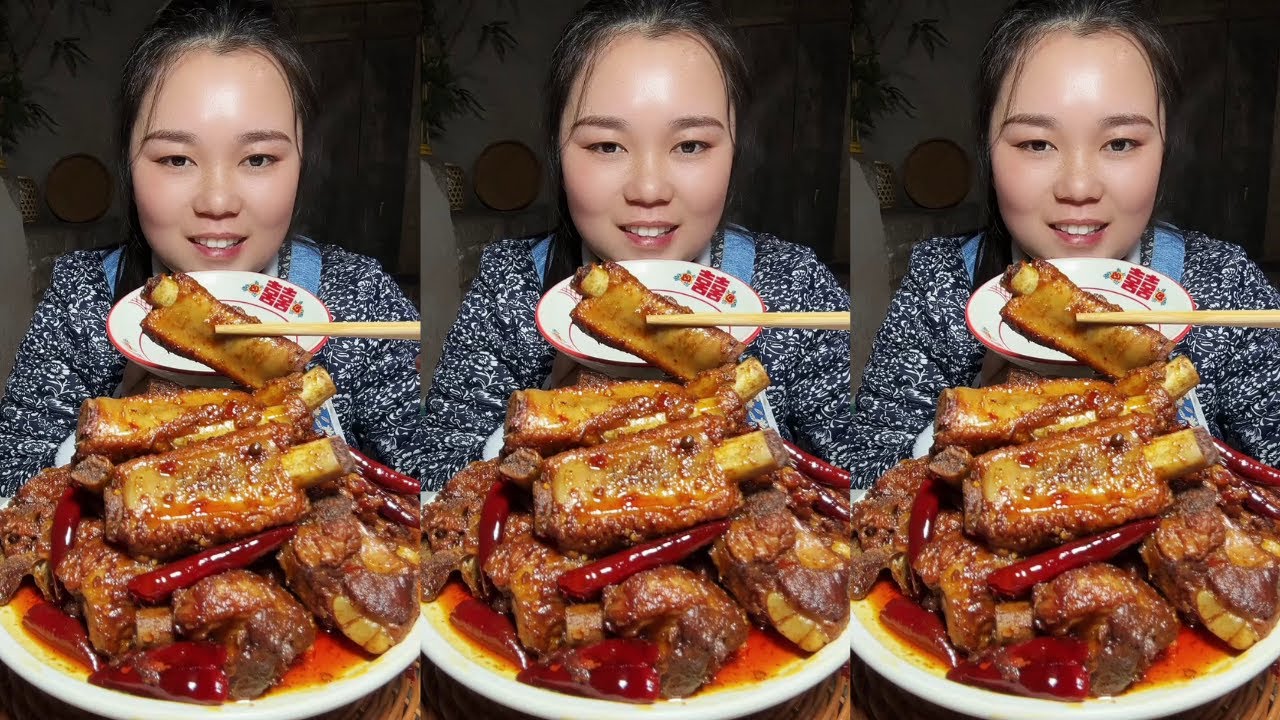 Let’s Eat Show | Spicy Braised Pork Ribs Home Cooking – Satisfying Eating Experience