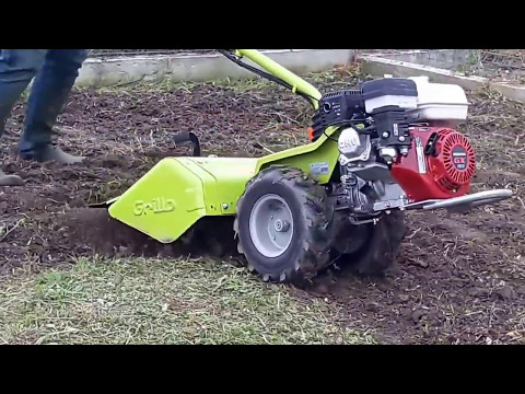 Grillo G52 tiller on never worked ground