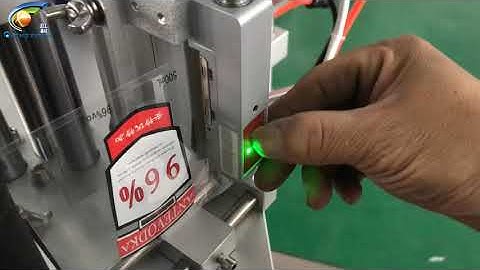 How to adjust label sensor sensitivity? Photolectric sensitivity adjust video for labeling machine