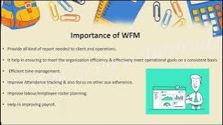 Basics on WFM (workforce management)