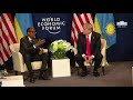 President Trump Participates in a Bilateral Meeting with the President of the Republic of Rwanda