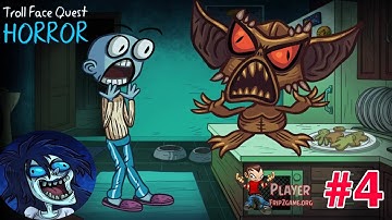 TrollFace Quest Horror Level #4 - Ghost Monster Gameplay Walkthrough