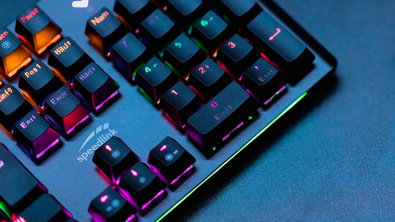 Speedlink VELA LED Mechanical Gaming YouTube Keyboard 