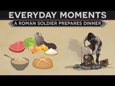 everyday-moments-in-history---a-roman-soldier-prepares-dinner