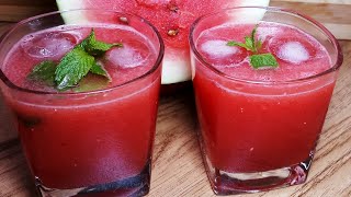 तरबूज का शरबत बनाने की विधि | Homemade Watermelon Juice | Tarbooz ka sharbat | Summer Drink Recipe