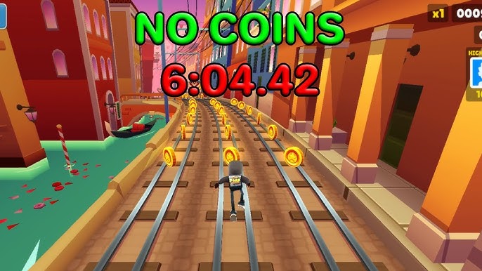 🔴No coin subway surf - tentando fazer o desafio das 3 moedas no