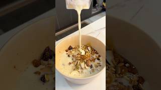 How to make overnight oats at home 😮‍🔥 I made overnight oats with fruits #Bigtym #Shorts #food