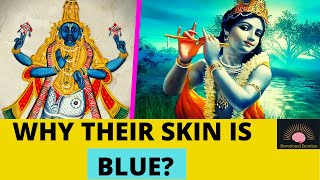 Why The Skin Color of Lord Krishna and Vishnu is BLUE | The Story behind the BLUE Skin color
