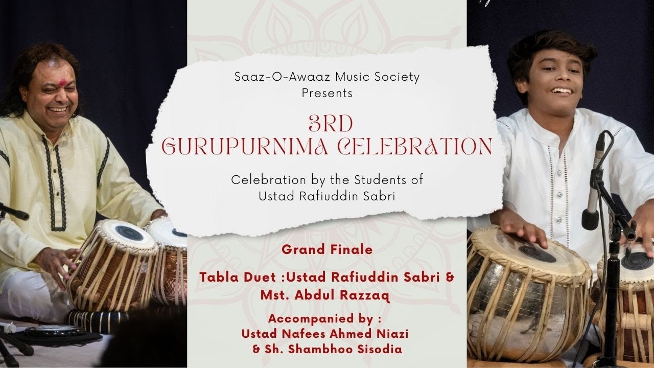 Ustaz Rafiuddin Grand Finale|Ustad Rafiuddin Sabri & Mst. Abdul Razaaq|Tabla Duet|3rd ...
