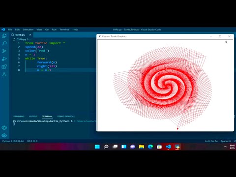 #python learning  tricks on turtle| amazing tricks python  🐢 🐢