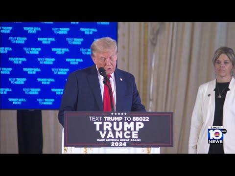 Trump rallies supporters at Mar-a-Lago resort ahead of presidential election