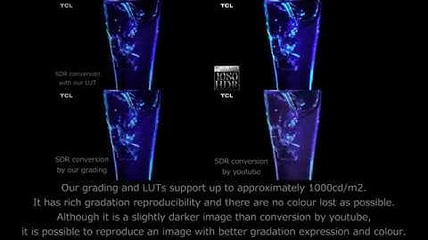 Conversion HDR to SDR with LUT