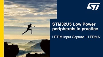 STM32U5 low power peripherals in practice - 2 LPTIM Input Capture + LPDMA