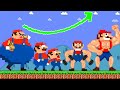 Evolution of mario glow up transformation  game animation