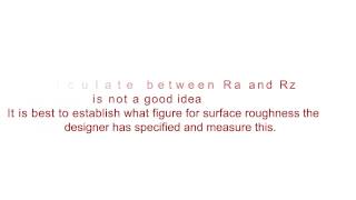 Surface Roughness Comparison