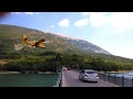 canadair rifornimento al lago di Barrea - 27-08-2017