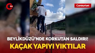 Beylikdüzü'nde olaylı yıkım: İBB ekibine silah çektiler!