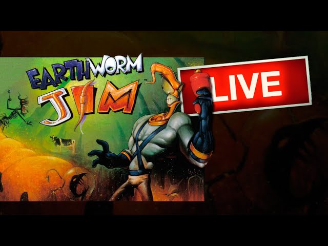 Earthworm Jim (Super Nintendo) AO VIVO - Jogos antigos 