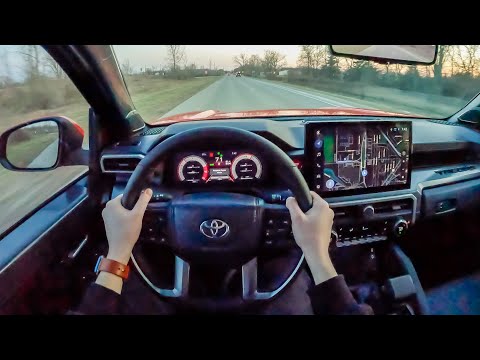 Видео: 2024 Toyota Tacoma TRD Off-Road - POV Sunset Drive (Binaural Audio)