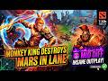 MONKEY KING DESTROYS MARS IN LANE 😈 MID DIFF INSANE OUTPLAY! | Dota 2
