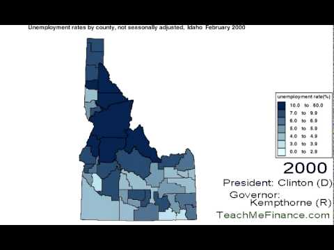 Idaho Unemployment Map