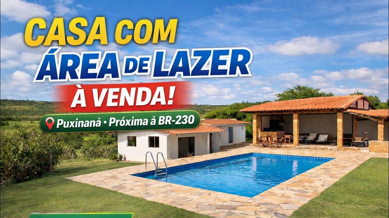 Casa à venda na região próxima à Campina Grande-PB 