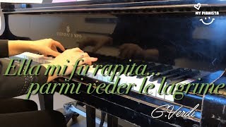 Ella mi fu rapita..parmi veder le lagrime, Duca, Piano accmpaniment, Opera karaoke chords